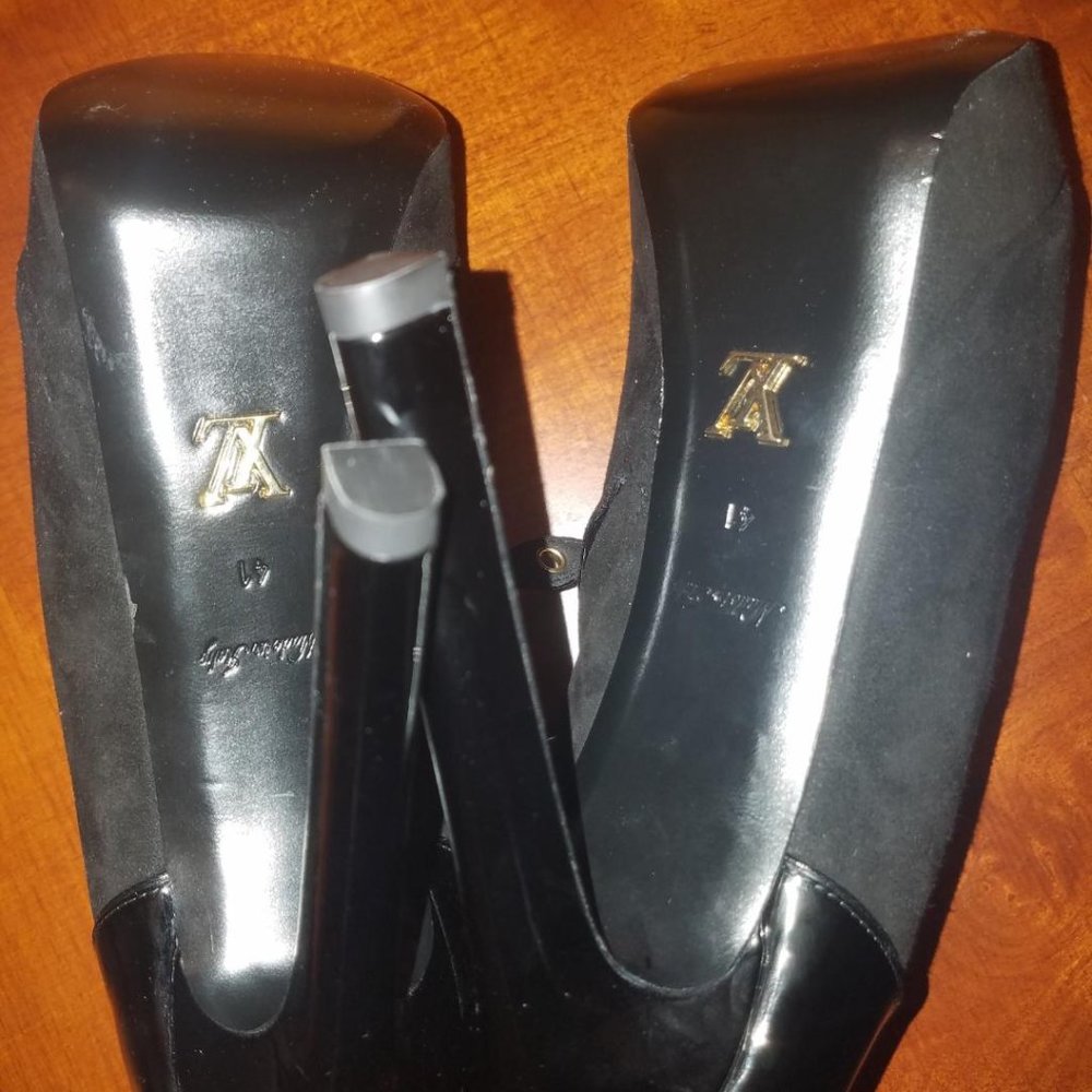 Authentic Louis Vuitton Temptation Peep-Toe Platform Booties - Picture 3 of 12